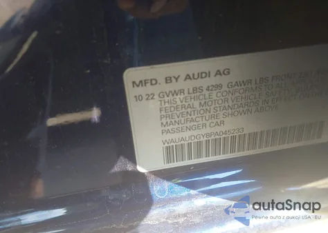 2023 Audi A3 Premium 40 Tfsi Front-Wheel Drive S Tronic из США, поврежденный, VIN WAUAUDGY8PA045233